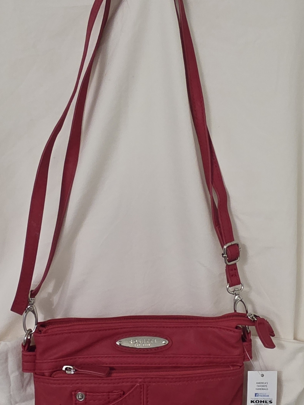 Rosetti Red Anita Crossbody Bag with Adjustable Strap